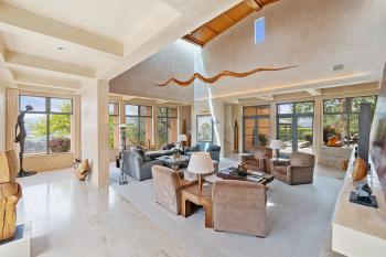 Open floorplan with seating and views